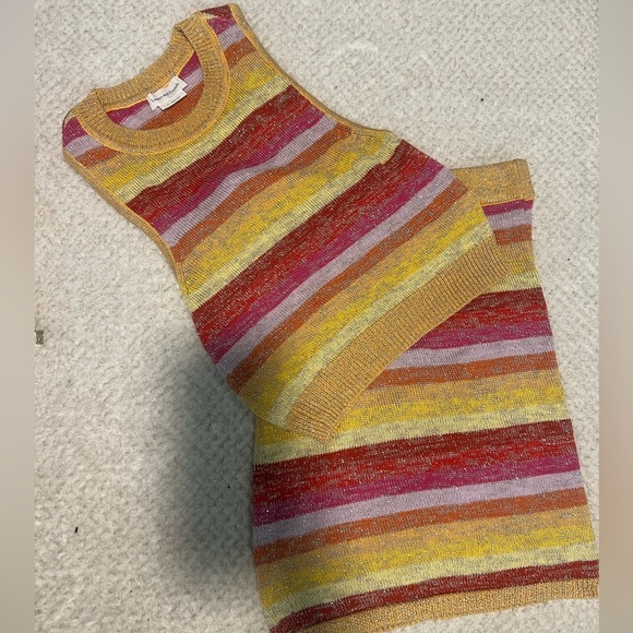 SET Lovers and Friends Sunset Crop Sweater & Skirt ($250 on Revolve) Size M - Picture 5 of 6